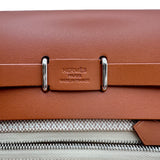 エルメス HERMES エールバッグジップ ミニ K刻印 アイボリー トワル レディース ショルダーバッグ