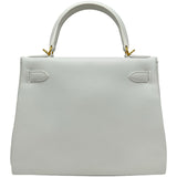 エルメス HERMES ケリー28 内縫い W刻印 ニューホワイト W刻印 レディース ショルダーバッグ