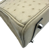 エルメス HERMES バーキン30 X刻印 パルシュマン シルバー金具 オーストリッチ レディース ハンドバッグ