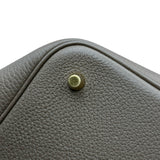 エルメス HERMES ピコタンロックMM Y刻印 エトゥープ/ゴールド金具 トリヨン レディース ハンドバッグ
