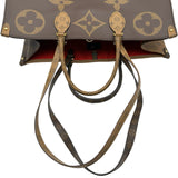 ルイ・ヴィトン LOUIS VUITTON オンザゴーGM M44576 ブラウン モノグラム ジャイアント・リバース レディース トートバッグ
