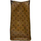 ルイ・ヴィトン LOUIS VUITTON オンザゴーGM M44576 ブラウン モノグラム ジャイアント・リバース レディース トートバッグ