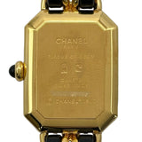 シャネル CHANEL プルミエール S H0001 ブラック ゴールドプレーテッド クオーツ レディース 腕時計