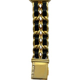 シャネル CHANEL プルミエール S H0001 ブラック ゴールドプレーテッド クオーツ レディース 腕時計