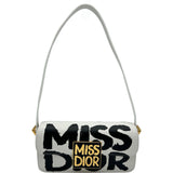 クリスチャン・ディオール Christian Dior ミスディオール ショルダー ホワイト レザー レディース ショルダーバッグ