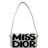 クリスチャン・ディオール Christian Dior ミスディオール ショルダー ホワイト レザー レディース ショルダーバッグ