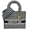 クリスチャン・ディオール Christian Dior レディディライトミディアム ネイビー キャンバス レディース ハンドバッグ