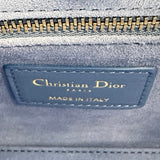 クリスチャン・ディオール Christian Dior レディディオールミニスタースタッズ ブルー レザー レディース ハンドバッグ