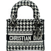 クリスチャン・ディオール Christian Dior レディディライト ミニ ホワイト/ブラック キャンバス レディース ショルダーバッグ