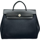 エルメス HERMES エールバッグアドPM □G刻印 ブラック/シルバー金具 トワル レディース リュック・デイパック