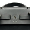 エルメス HERMES エールバッグアドPM □G刻印 ブラック/シルバー金具 トワル レディース リュック・デイパック