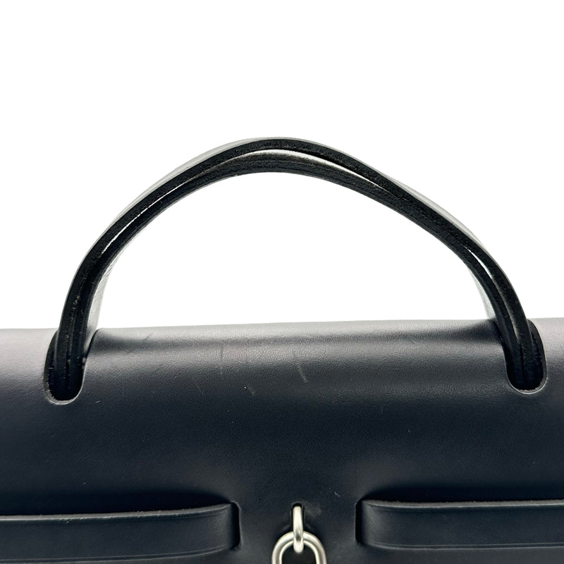 エルメス HERMES エールバッグMM □D刻印 ブラック シルバー金具