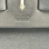 エルメス HERMES エールバッグMM □D刻印 ブラック シルバー金具 トワル レディース ショルダーバッグ