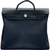 エルメス HERMES エールバッグMM □D刻印 ブラック シルバー金具 トワル レディース ショルダーバッグ