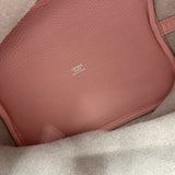 エルメス HERMES ピコタンロックMM T刻印 ローズサクラ シルバー金具 トリヨン レディース ハンドバッグ
