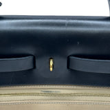 エルメス HERMES エールバッグジップPM U刻印 ベージュ/シルバー金具 トワル レディース ショルダーバッグ