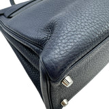 エルメス HERMES ケリー32 内縫い T刻印 ブルーニョイ シルバー金具 トリヨン レディース ショルダーバッグ