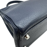 エルメス HERMES ケリー32 内縫い T刻印 ブルーニョイ シルバー金具 トリヨン レディース ショルダーバッグ