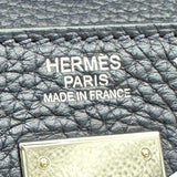 エルメス HERMES ケリー32 内縫い T刻印 ブルーニョイ シルバー金具 トリヨン レディース ショルダーバッグ