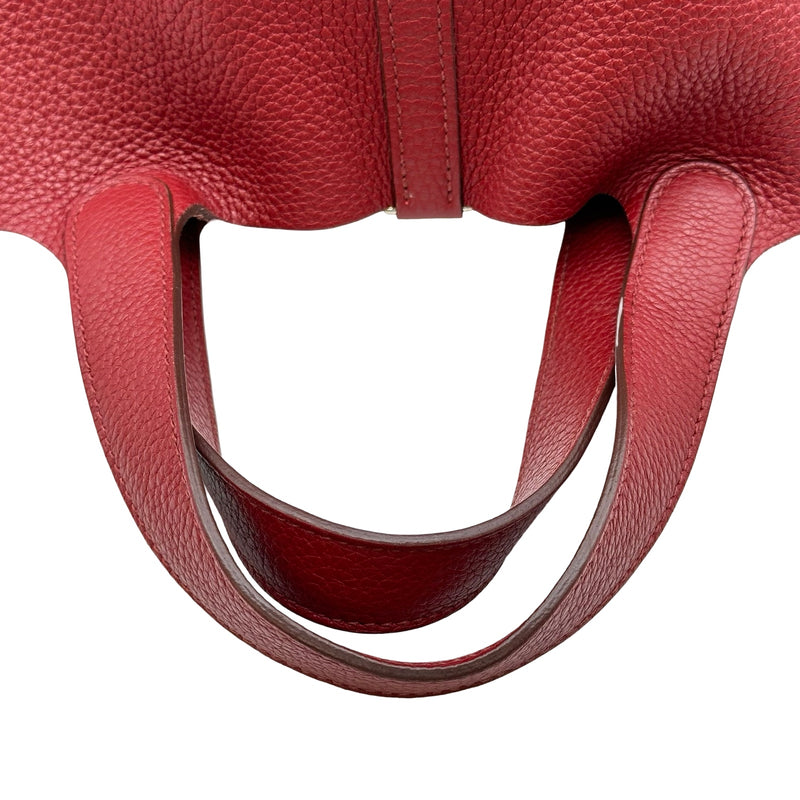 エルメス HERMES ピコタンロックPM □P刻印 ルージュカザック シルバー