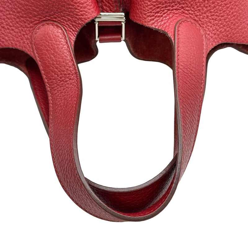 エルメス HERMES ピコタンロックPM □P刻印 ルージュカザック シルバー