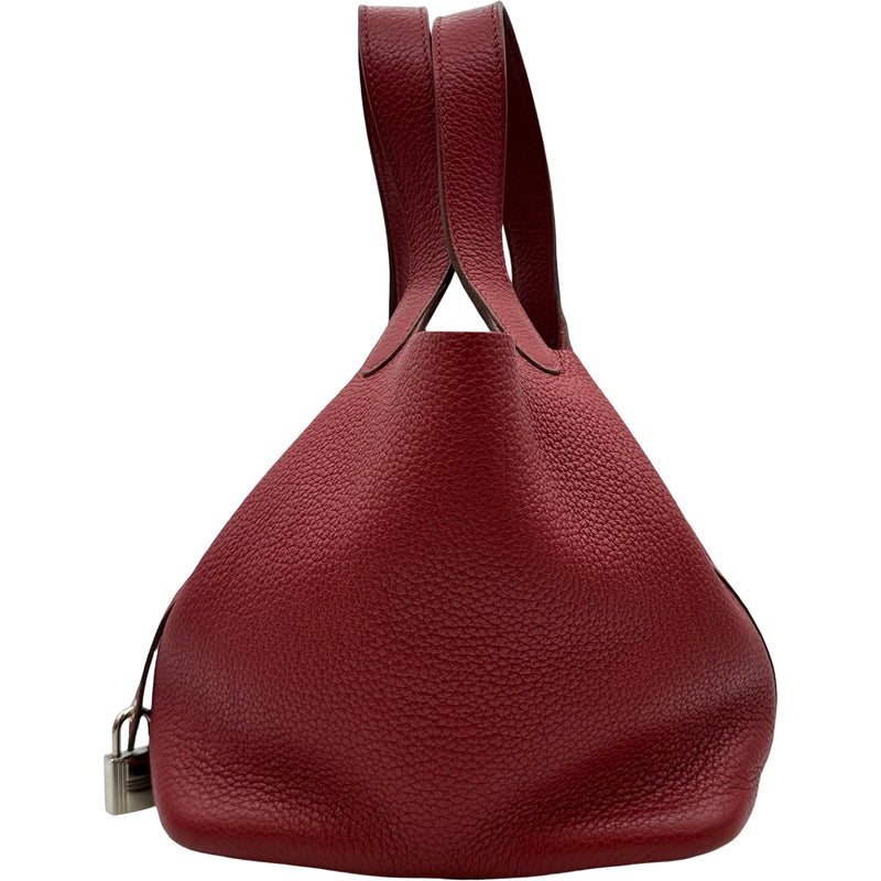 HERMES ピコタンPM ルージュカザック、オマケ付き エルメス HERMES ピコタンロックPM □P刻印 ルージュカザック シルバー
