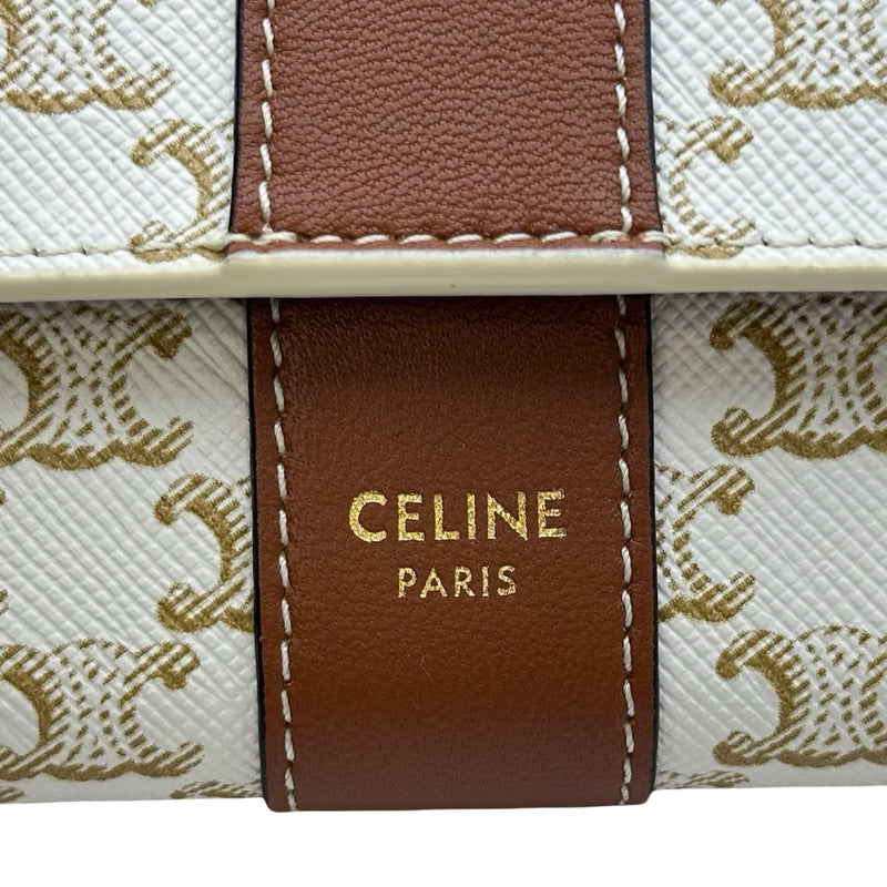 セリーヌ CELINE スモールトリフォールドウォレット 10D572 ホワイト