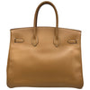 エルメス HERMES バーキン35 □B刻印 ナチュラル /ゴールド金具 クシュベル レディース ハンドバッグ
