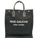 サンローラン SAINT LAURENT リヴゴーシュトート 631682 ブラック レザー/キャンバス レディース トートバッグ