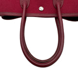 エルメス HERMES ガーデンパーティTTPM □I刻印 ルージュインペリアル シルバー金具 トワル/ブッフル レディース ハンドバッグ