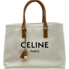 セリーヌ CELINE ホリゾンタルカバ アイボリー/ブラウン キャンバス レディース トートバッグ