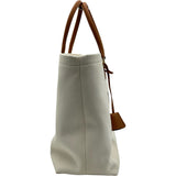 セリーヌ CELINE ホリゾンタルカバ アイボリー/ブラウン キャンバス レディース トートバッグ