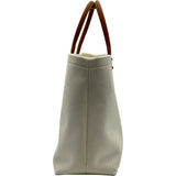 セリーヌ CELINE ホリゾンタルカバ アイボリー/ブラウン キャンバス レディース トートバッグ