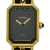 シャネル CHANEL プルミエールS H0001 ブラック メッキ クオーツ レディース 腕時計