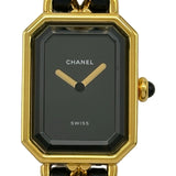シャネル CHANEL プルミエールS H0001 ブラック メッキ クオーツ レディース 腕時計