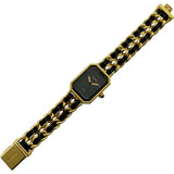 シャネル CHANEL プルミエールS H0001 ブラック メッキ クオーツ レディース 腕時計