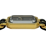 シャネル CHANEL プルミエールS H0001 ブラック メッキ クオーツ レディース 腕時計