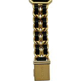 シャネル CHANEL プルミエール S H0001 ブラック ゴールドメッキ クオーツ レディース 腕時計