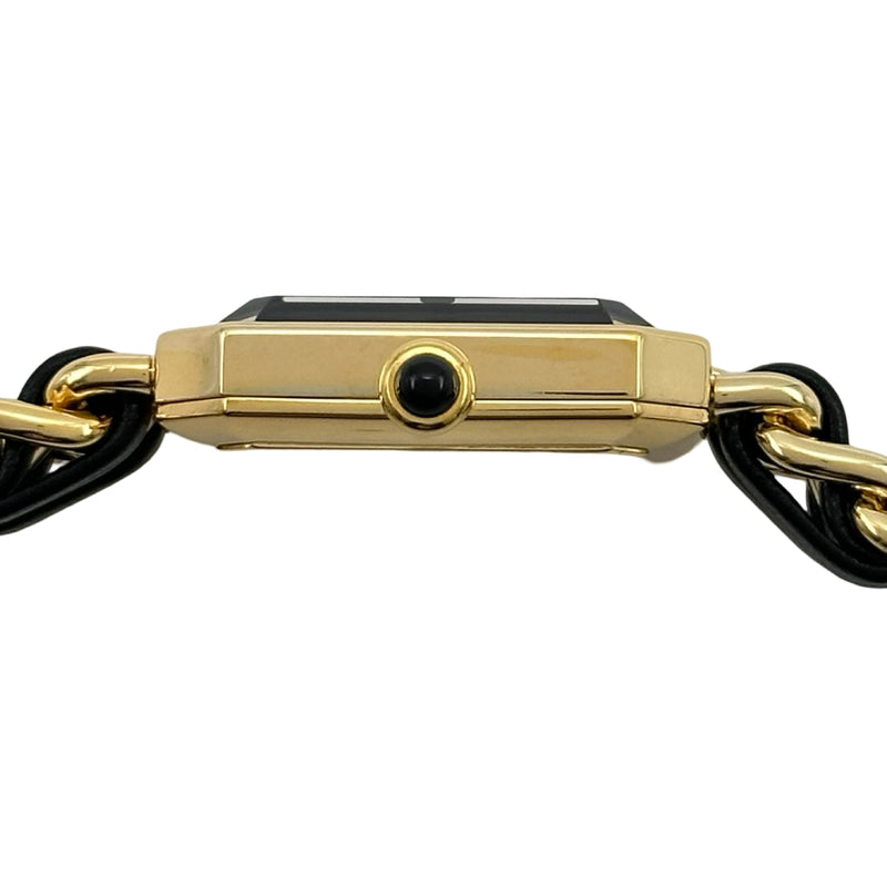 シャネル CHANEL プルミエール L H0001 ブラック ゴールドメッキ