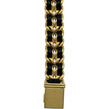 シャネル CHANEL プルミエール L H0001 ブラック ゴールドメッキ クオーツ レディース 腕時計