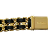 シャネル CHANEL プルミエール M H0001 ブラック ゴールドメッキ クオーツ レディース 腕時計