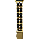 シャネル CHANEL プルミエール M H0001 ブラック ゴールドメッキ クオーツ レディース 腕時計