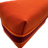 エルメス HERMES ブリッドアブラックPM オレンジ トワル レディース ハンドバッグ