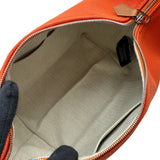 エルメス HERMES ブリッドアブラックPM オレンジ トワル レディース ハンドバッグ