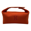 エルメス HERMES ブリッドアブラックPM オレンジ トワル レディース ハンドバッグ