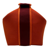 エルメス HERMES ブリッドアブラックPM オレンジ トワル レディース ハンドバッグ