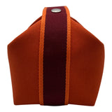エルメス HERMES ブリッドアブラックPM オレンジ トワル レディース ハンドバッグ