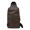 ルイ・ヴィトン LOUIS VUITTON アヴェニュー・スリングバッグ M45897 ブラウン モノグラムマカサー/レザー メンズ ボディバッグ
