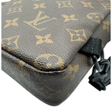 ルイ・ヴィトン LOUIS VUITTON アヴェニュー・スリングバッグ M45897 ブラウン モノグラムマカサー/レザー メンズ ボディバッグ