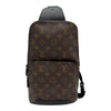 ルイ・ヴィトン LOUIS VUITTON アヴェニュー・スリングバッグ M45897 ブラウン モノグラムマカサー/レザー メンズ ボディバッグ